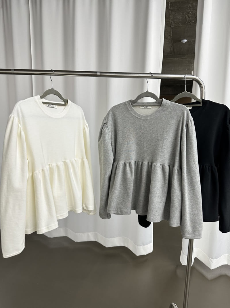 Dress U - Korean Women Fashion - #momslook - Puff Shirring Tee - 2