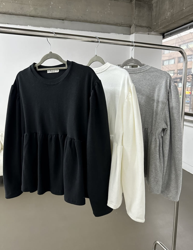 Dress U - Korean Women Fashion - #momslook - Puff Shirring Tee - 4