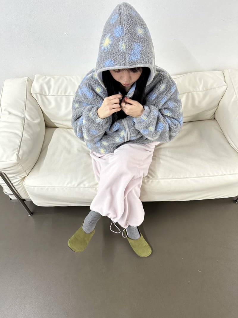 Dress U - Korean Women Fashion - #pursuepretty - Flower Hooded Jumper - 11