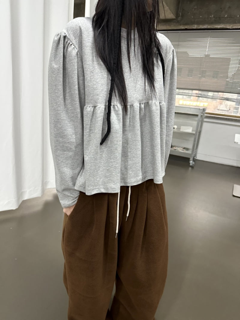 Dress U - Korean Women Fashion - #restrostyle - Puff Shirring Tee - 9