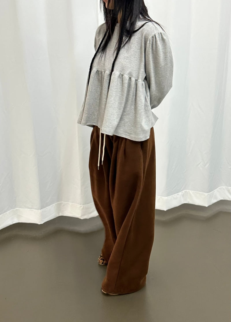 Dress U - Korean Women Fashion - #thelittlethings - Fleece Pintuck Two Way Pants - 12
