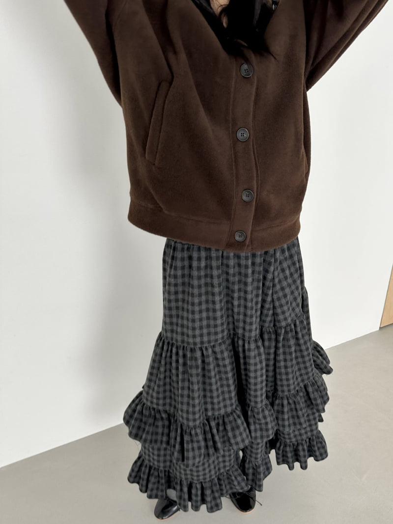 Dress U - Korean Women Fashion - #vintagekidsstyle - Fleece V Neck Cardigan - 12
