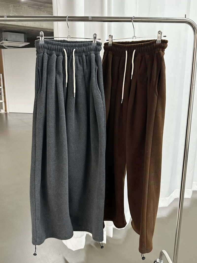 Dress U - Korean Women Fashion - #vintagekidsstyle - Fleece Pintuck Two Way Pants - 6