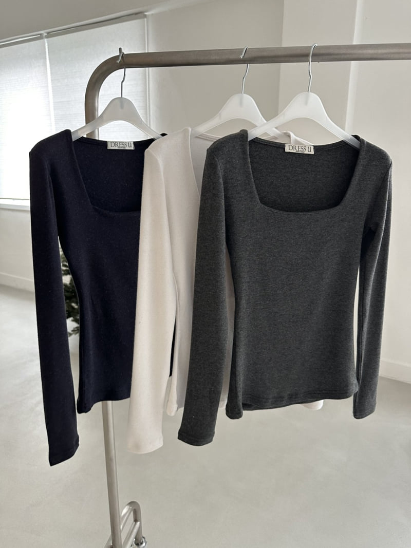 Dress U - Korean Women Fashion - #womensfashion - Angora Square Tee - 2