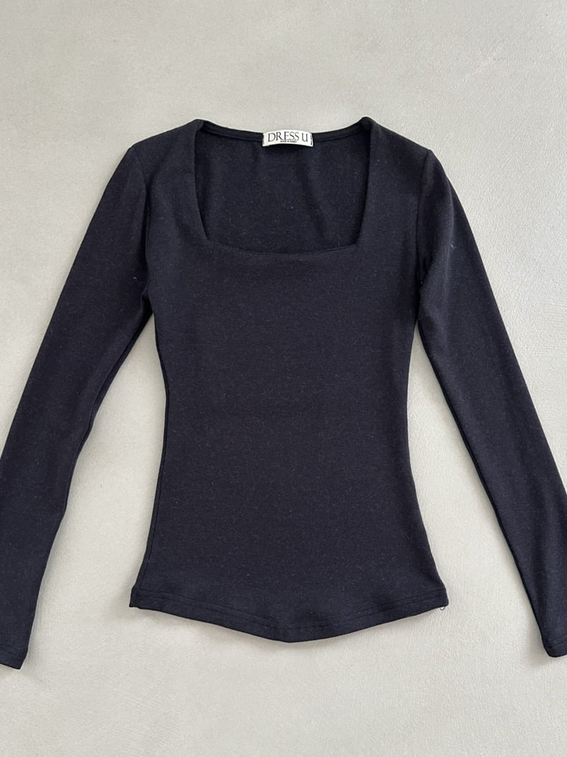 Dress U - Korean Women Fashion - #momslook - Angora Square Tee - 4