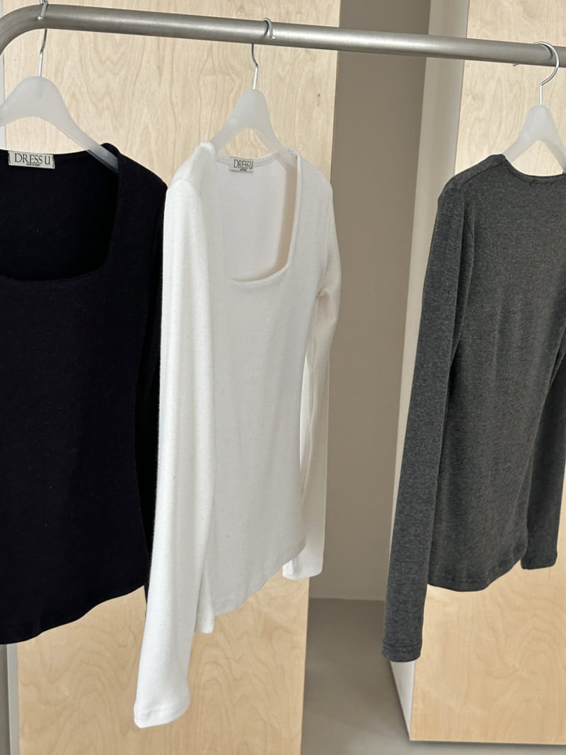 Dress U - Korean Women Fashion - #womensfashion - Angora Square Tee - 6