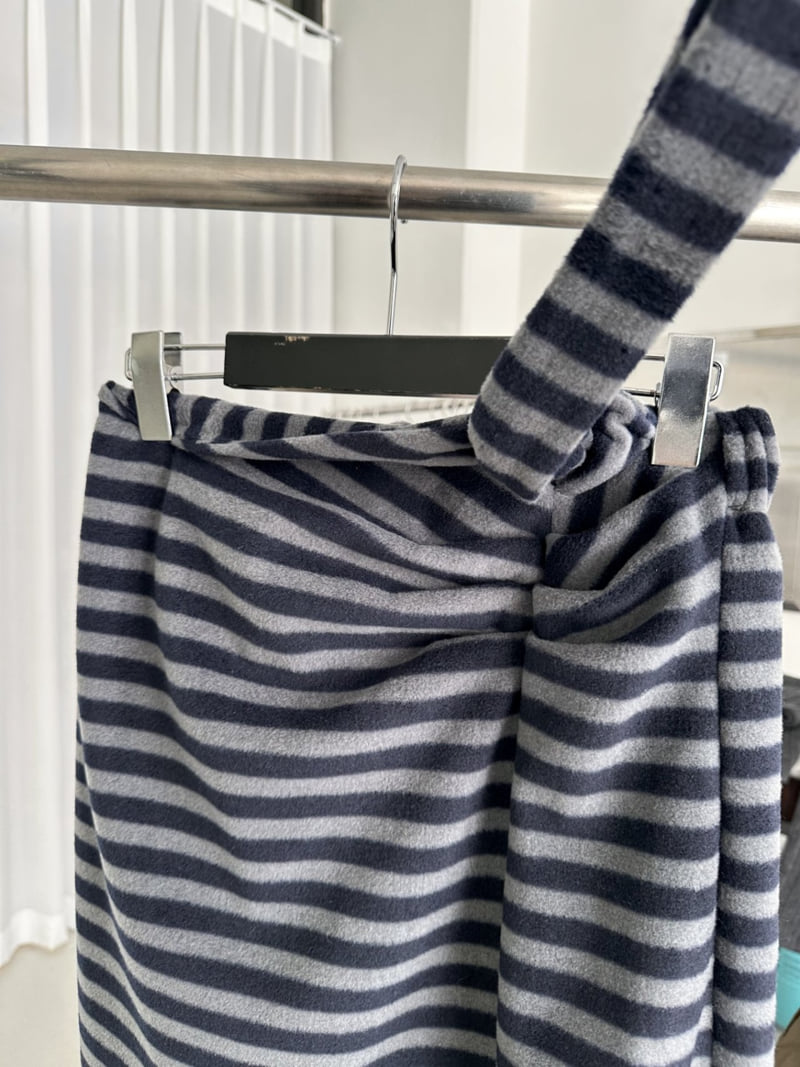 Dress U - Korean Women Fashion - #womensfashion - Striped Fleece Skirt - 3