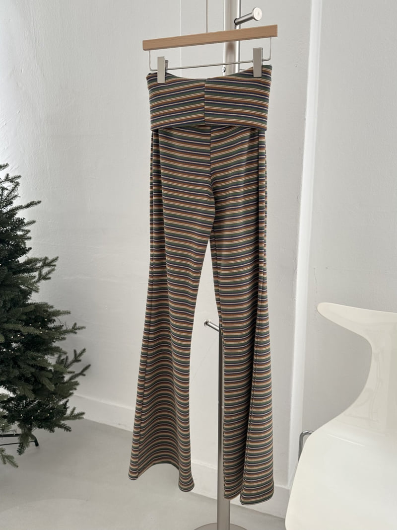 Dress U - Korean Women Fashion - #womensfashion - Warm Stripe Bootcut Pants