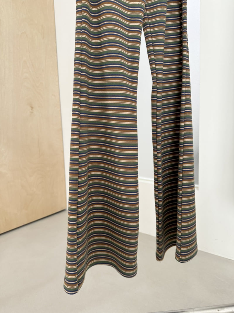 Dress U - Korean Women Fashion - #womensfashion - Warm Stripe Bootcut Pants - 3