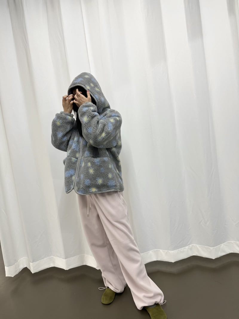 Dress U - Korean Women Fashion - #womensfashion - Flower Hooded Jumper - 8
