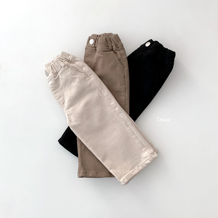 Dsaint - Korean Children Fashion - #kidzfashiontrend - Berry Stretch Fleece Wide Pants - 4
