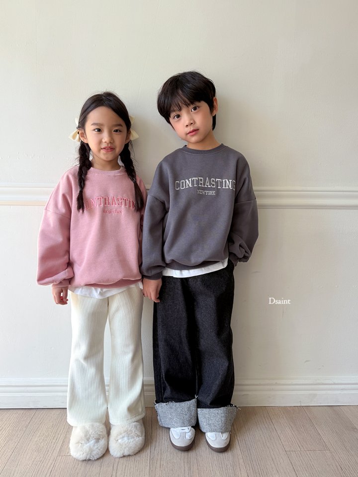 Dsaint - Korean Children Fashion - #Kfashion4kids - Contrasting Fleece Sweatshirt - 9
