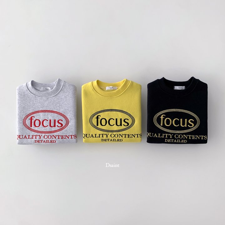 Dsaint - Korean Children Fashion - #Kfashion4kids - Focus Double Fleece Sweatshirt