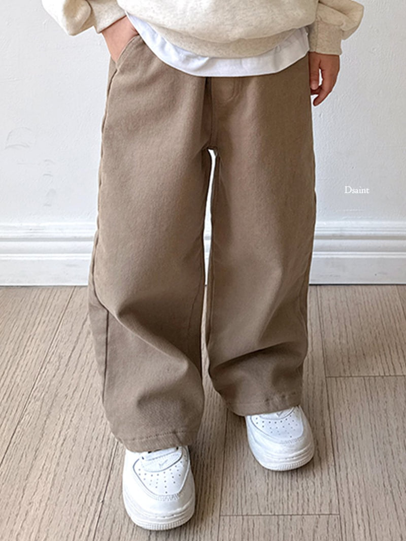 Dsaint - Korean Children Fashion - #childofig - Berry Stretch Fleece Wide Pants - 9