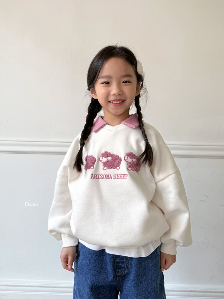 Dsaint - Korean Children Fashion - #childofig - Collar Sheep Boucle Fleece Sweatshirt - 8