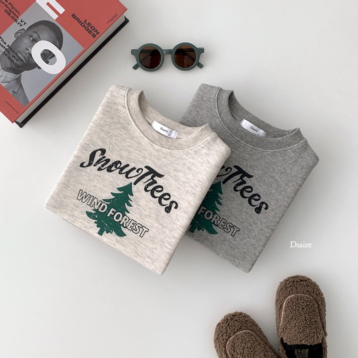 Dsaint - Korean Children Fashion - #childofig - Snow Tree Fleece Sweatshirt - 7