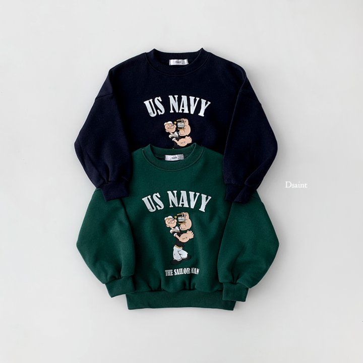 Dsaint - Korean Children Fashion - #childofig - US Popeye Fleece Sweatshirt - 3