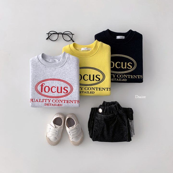 Dsaint - Korean Children Fashion - #childofig - Focus Double Fleece Sweatshirt - 6