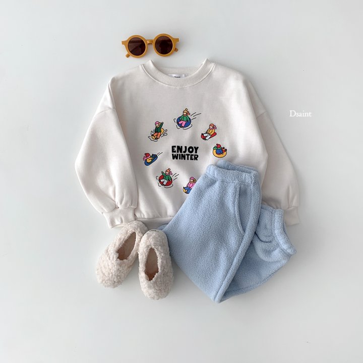Dsaint - Korean Children Fashion - #childofig - Enjoy Winter Fleece Sweatshirt - 5