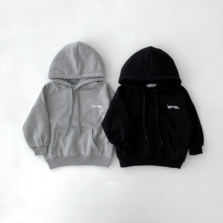 Dsaint - Korean Children Fashion - #childofig - Button Logo Fleece Hoodie - 2