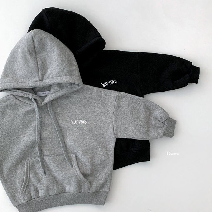 Dsaint - Korean Children Fashion - #childofig - Button Logo Fleece Hoodie - 3