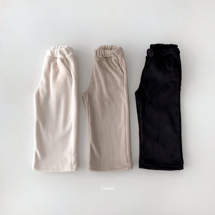 Dsaint - Korean Children Fashion - #childofig - Wide Ribbed Mink Pants