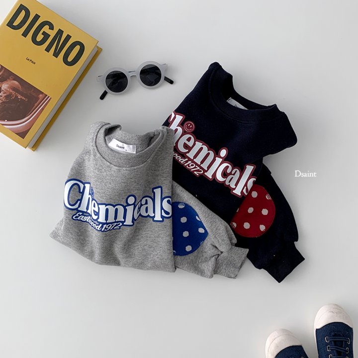 Dsaint - Korean Children Fashion - #childofig - Chem Round Patch Sweatshirt - 8