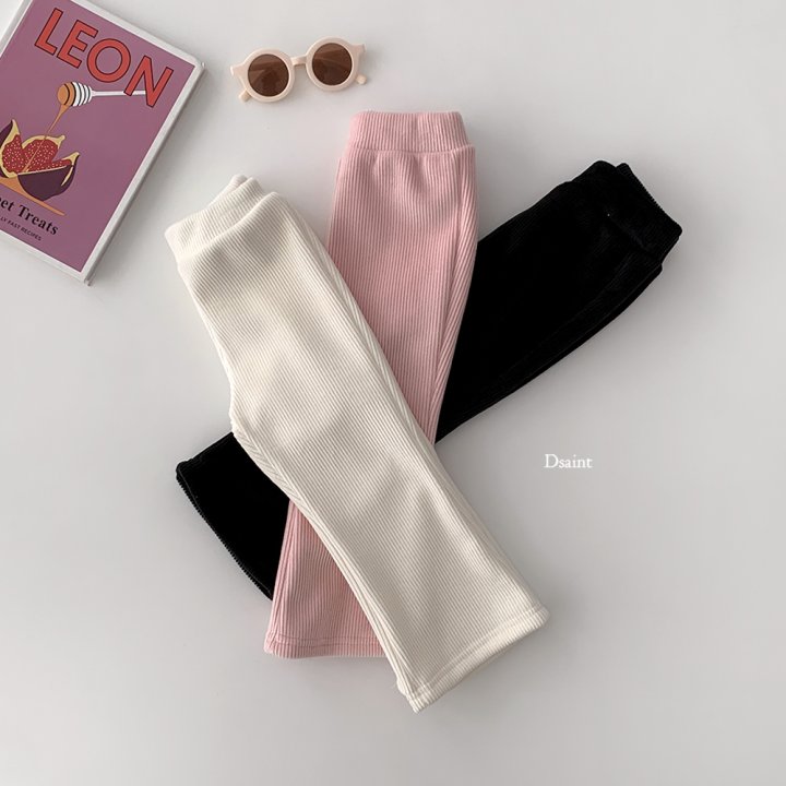 Dsaint - Korean Children Fashion - #childofig - Pretty Ribbed Mink Flare Pants - 6
