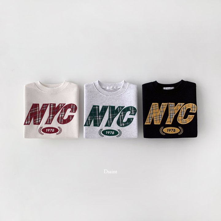Dsaint - Korean Children Fashion - #childrensboutique - NYC Check Fleece Sweatshirt - 3