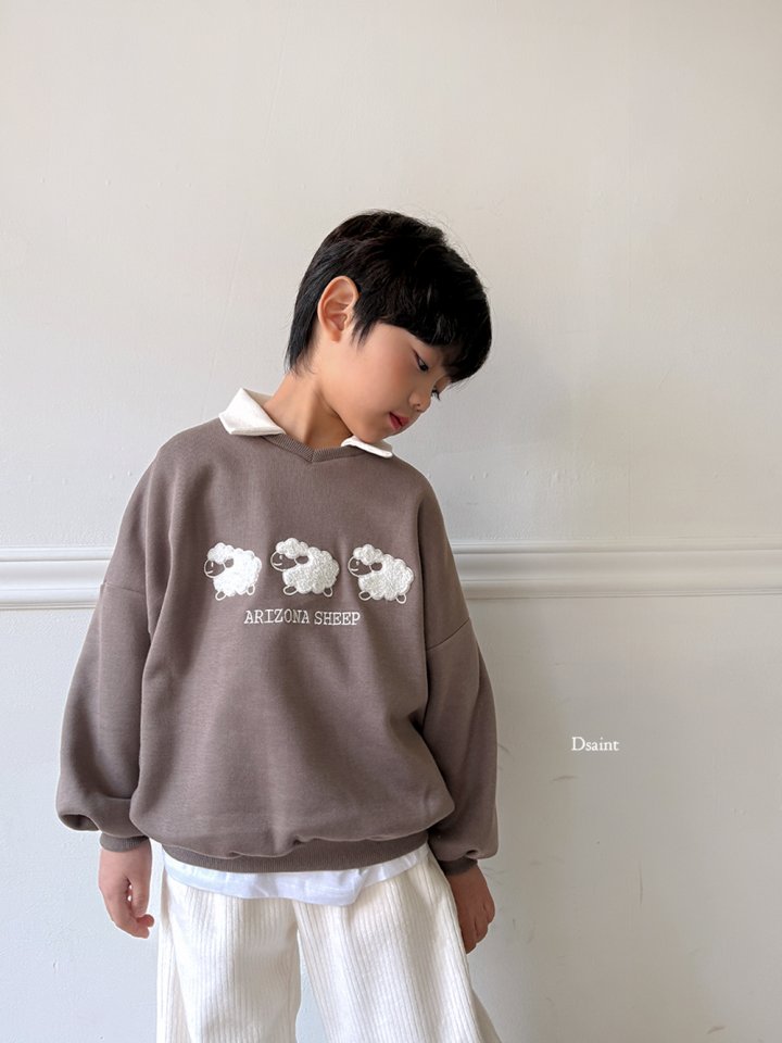 Dsaint - Korean Children Fashion - #childrensboutique - Collar Sheep Boucle Fleece Sweatshirt - 10