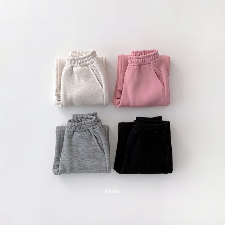 Dsaint - Korean Children Fashion - #childrensboutique - Stylish Banding Fleece Wide Pants - 5