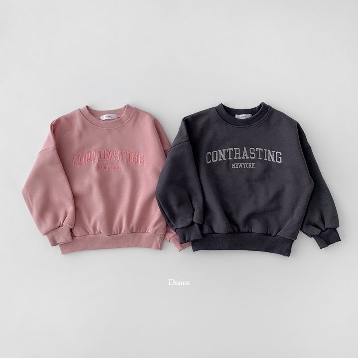 Dsaint - Korean Children Fashion - #childrensboutique - Contrasting Fleece Sweatshirt - 2