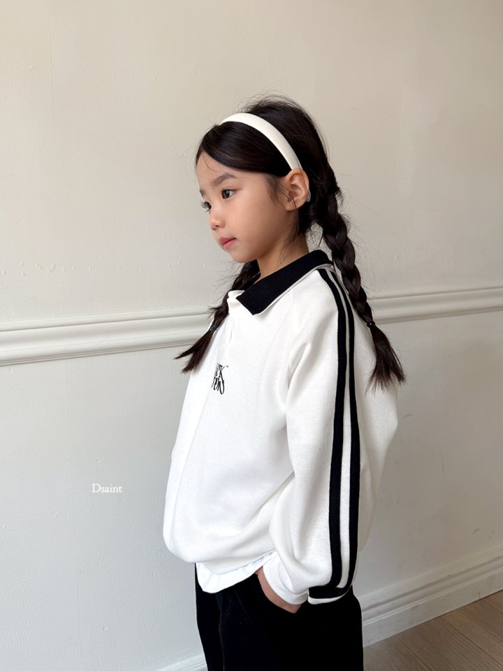 Dsaint - Korean Children Fashion - #childrensboutique - Double Line Collar Black Button Fleece Sweatshirt - 10