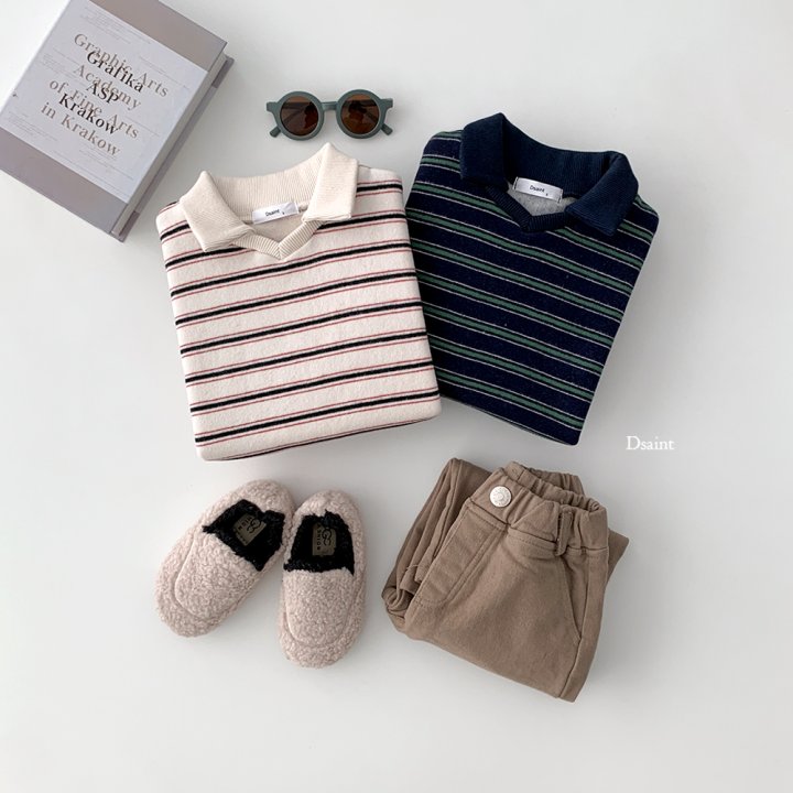 Dsaint - Korean Children Fashion - #childrensboutique - Della Collar Double Fleece Sweatshirt - 5