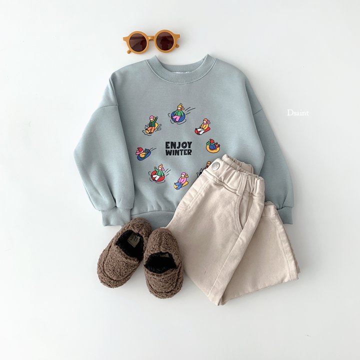 Dsaint - Korean Children Fashion - #childrensboutique - Enjoy Winter Fleece Sweatshirt - 6