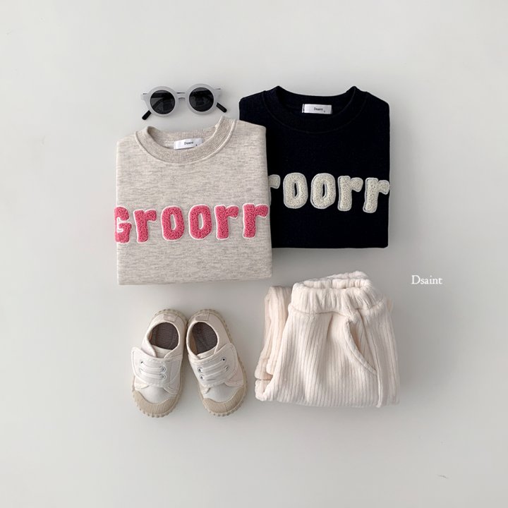Dsaint - Korean Children Fashion - #childrensboutique - Grrr Boucle Sweatshirt - 8
