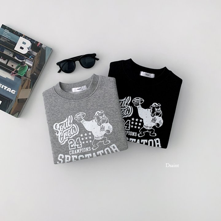 Dsaint - Korean Children Fashion - #childrensboutique - Rugby Bulldog Sweatshirt - 6