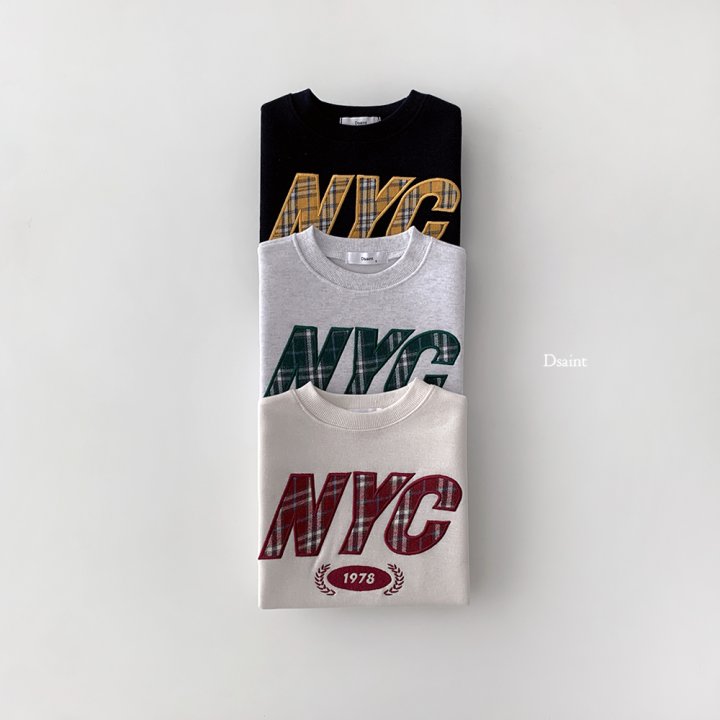 Dsaint - Korean Children Fashion - #childrensboutique - NYC Check Fleece Sweatshirt - 4