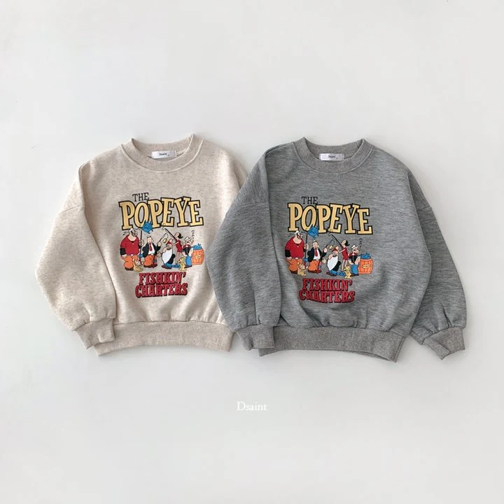 Dsaint - Korean Children Fashion - #designkidswear - Fishkin Popeye Fleece Sweatshirt