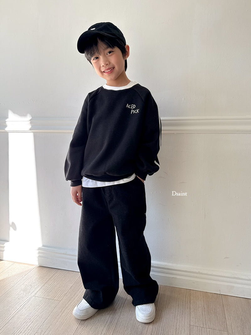 Dsaint - Korean Children Fashion - #designkidswear - Berry Stretch Fleece Wide Pants - 12
