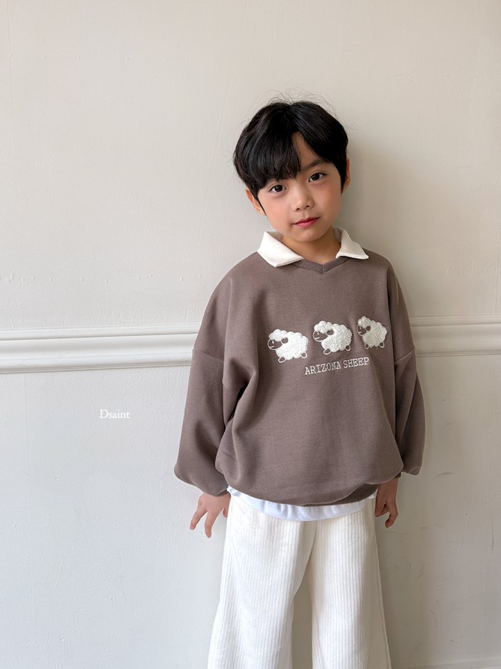 Dsaint - Korean Children Fashion - #designkidswear - Collar Sheep Boucle Fleece Sweatshirt - 11