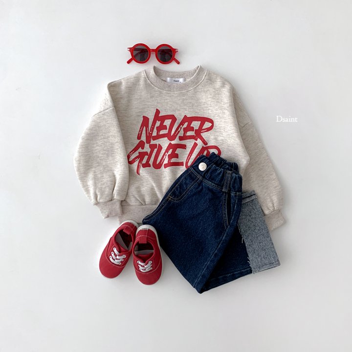 Dsaint - Korean Children Fashion - #designkidswear - Never Give Up Fleece Sweatshirt - 8