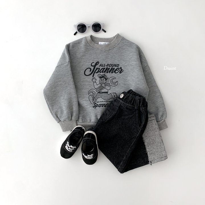 Dsaint - Korean Children Fashion - #designkidswear - Spanner Fleece Sweatshirt - 7