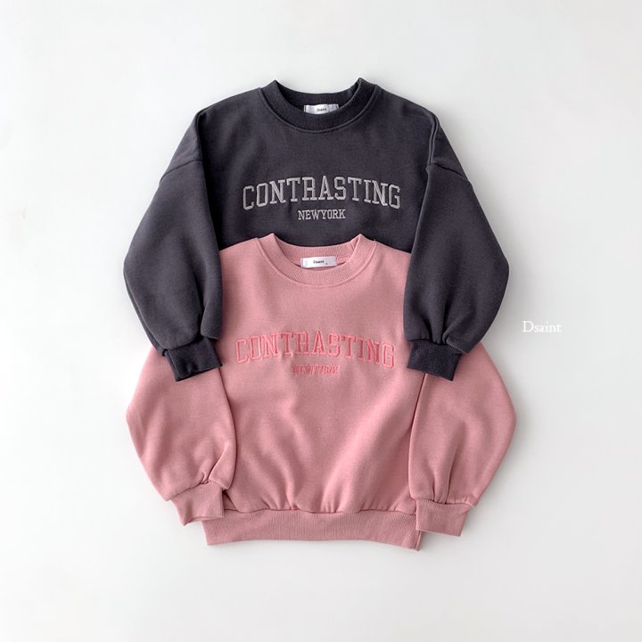 Dsaint - Korean Children Fashion - #designkidswear - Contrasting Fleece Sweatshirt - 3