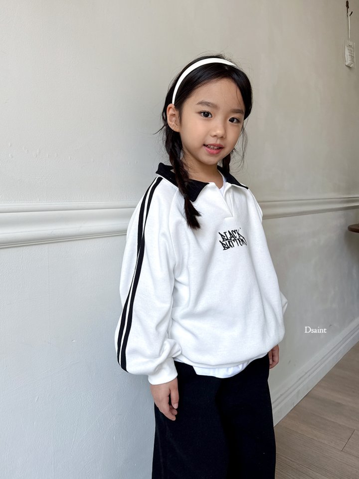 Dsaint - Korean Children Fashion - #designkidswear - Double Line Collar Black Button Fleece Sweatshirt - 11