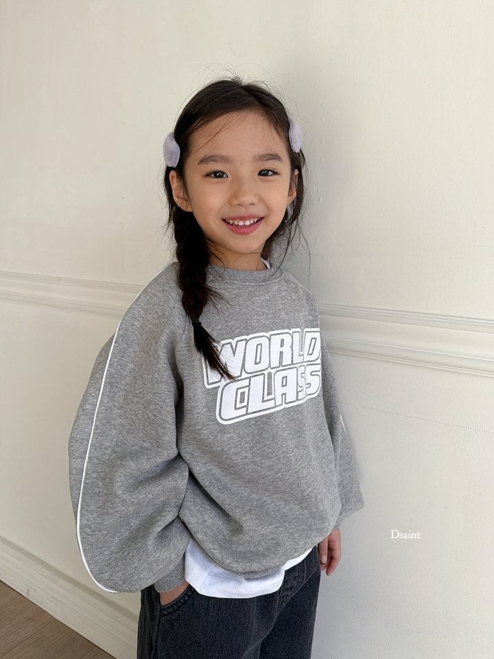 Dsaint - Korean Children Fashion - #designkidswear - World Class Piping Fleece Sweatshirt - 9