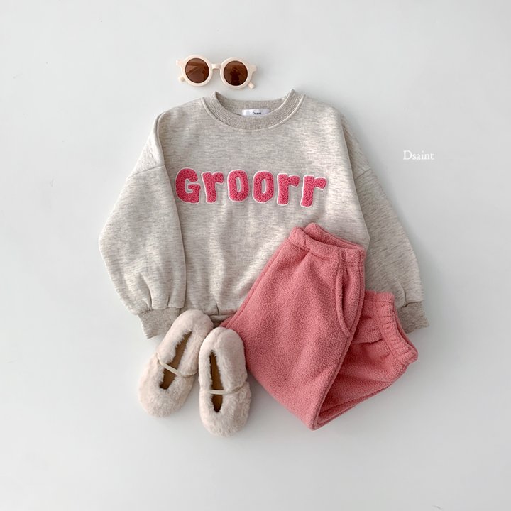 Dsaint - Korean Children Fashion - #designkidswear - Grrr Boucle Sweatshirt - 9