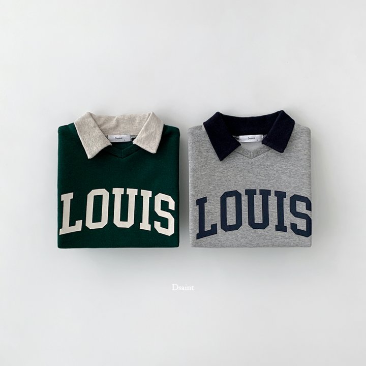 Dsaint - Korean Children Fashion - #discoveringself - Lewis Collar Fleece Sweatshirt