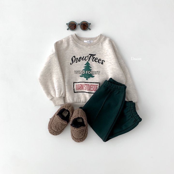 Dsaint - Korean Children Fashion - #discoveringself - Snow Tree Fleece Sweatshirt - 10
