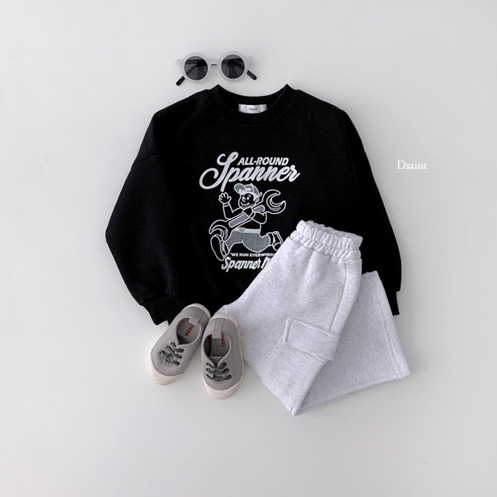 Dsaint - Korean Children Fashion - #discoveringself - Spanner Fleece Sweatshirt - 8